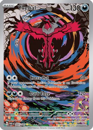 Image of Yveltal 205/182  - Holofoil SV04 Paradox Rift - Illustration Rare